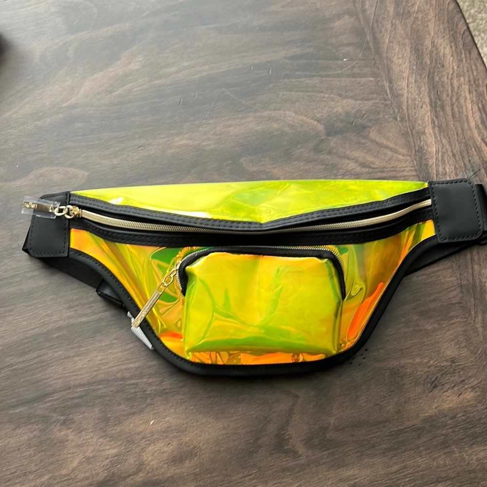 Lancome neon belt bag
